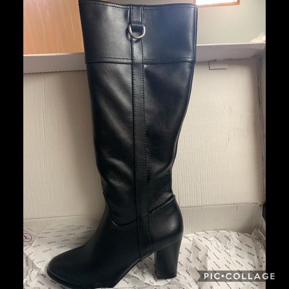 Alfani Carcha Size 8 Tall Boots Black NWT - Picture 3 of 4